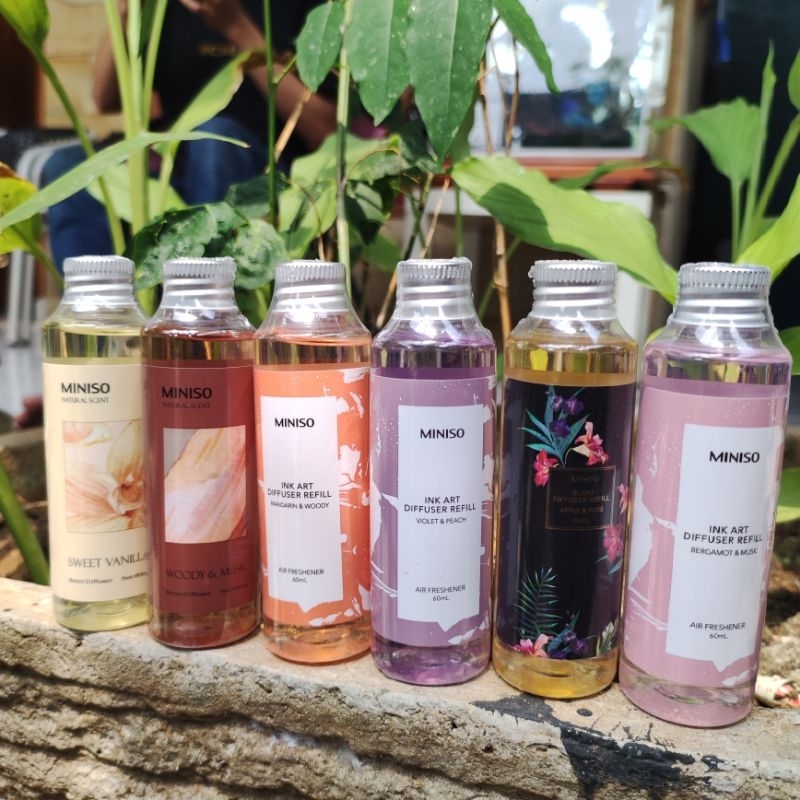 Refill Diffuser Miniso - Ink Art Diffuser Refill 60ml 9 Varian Rasa