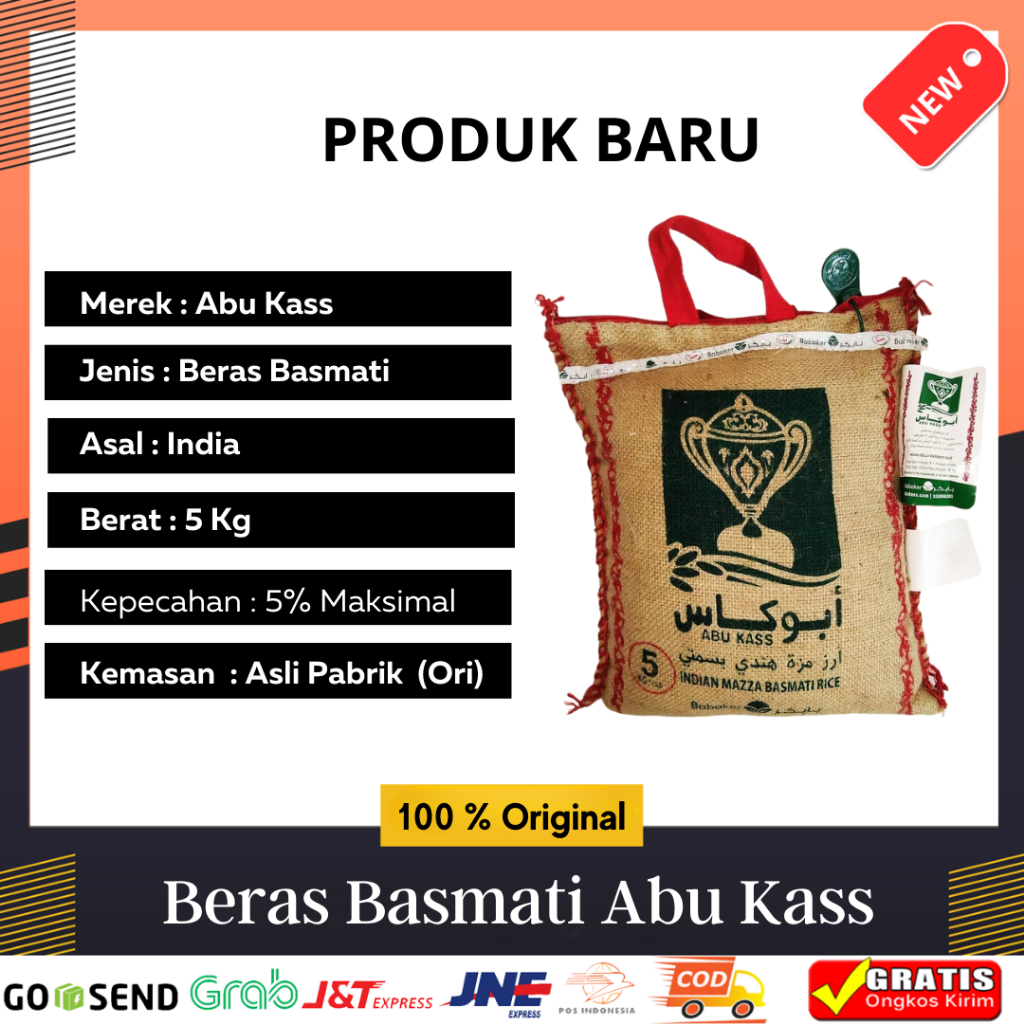 

Beras Basmati 5Kg Creamy Sella Original Asli India Cocok Untuk Nasi Kebuli Nasi Mandhi Nasi Briyani