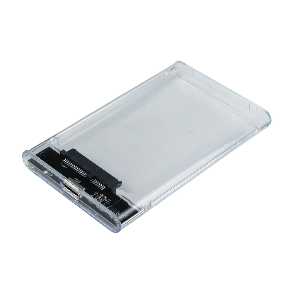 TAFFWARE EXTERNAL HDD SSD ENCLOSURE TRANSPARANT 2.5 INCH USB 3.0 UT-3113 HARDDISK CASE EXTERNAL