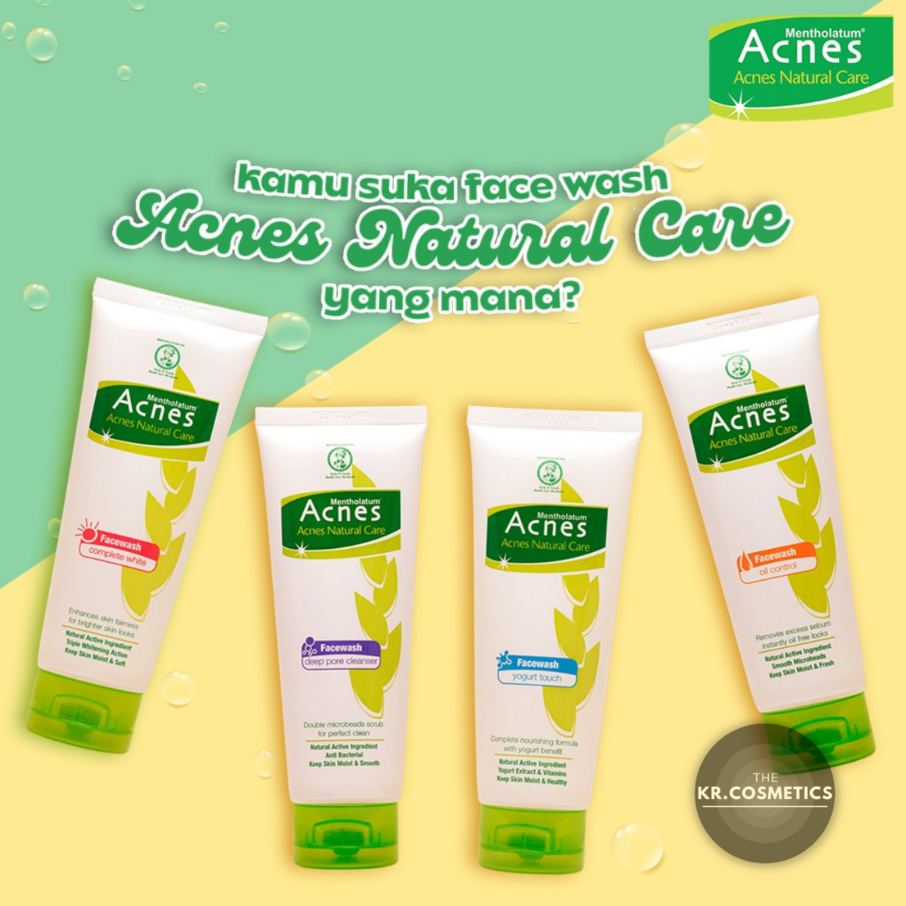 Acnes Natural Care Face Wash Oil Control pembersih muka berminyak 50 gr 100gr