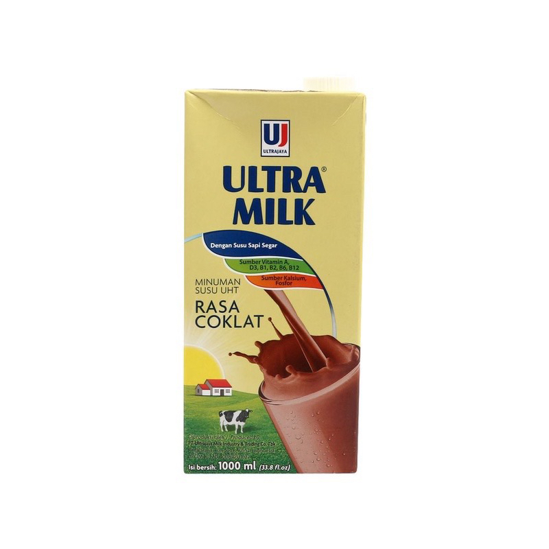 

Ultra Milk Susu Cair UHT Streril Chocolate 1000 ml