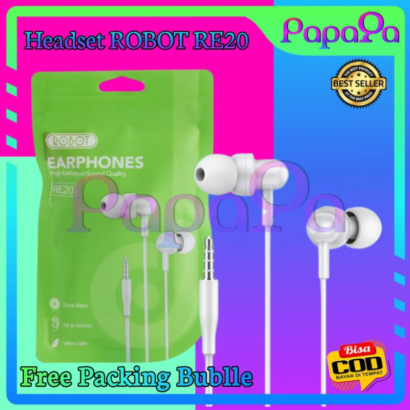 ROBOT RE20 Headset Hf Earphone Headset ROBOT RE 20 ORIGINAL 100%
