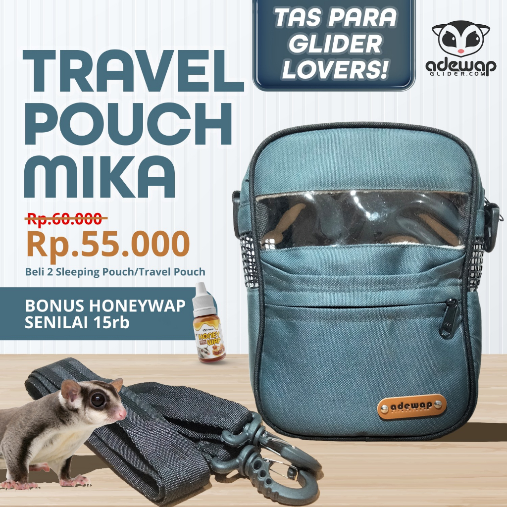 ADEWAP GLIDER Travel Pouch Mika Sugar Glider