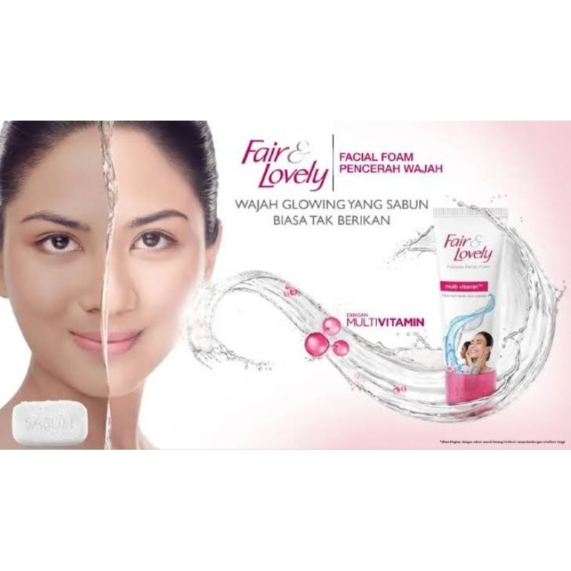 Fair and lovely Facial Foam 100gr / 50 gr / Sabun Cuci Muka Multivitamin Fair and Lovely