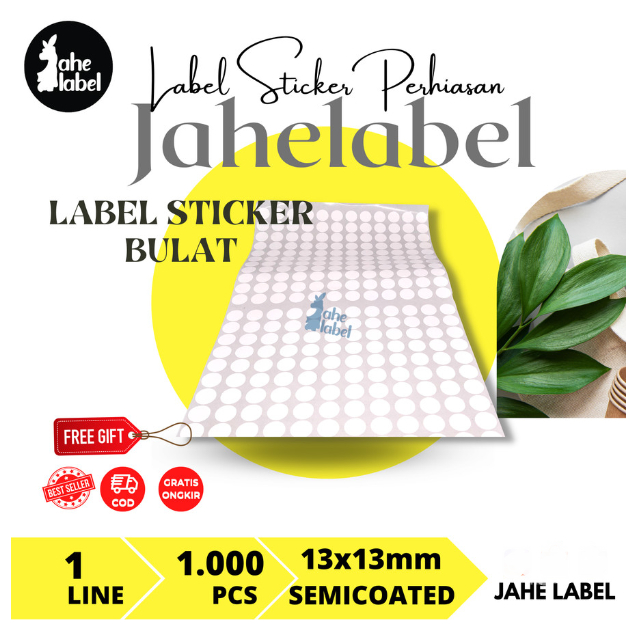 

LABEL STICKER BULAT SEMICOATED DM.13 ISI 1000 PCS