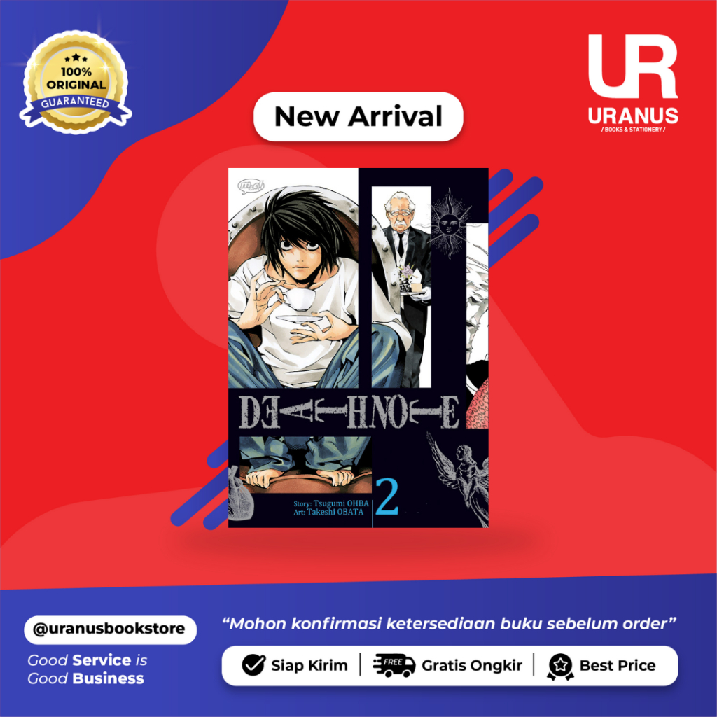 DEATH NOTE NEW EDITION - TSUGUMI OHBA - M&amp;C! - URANUS NGAGEL SURABAYA