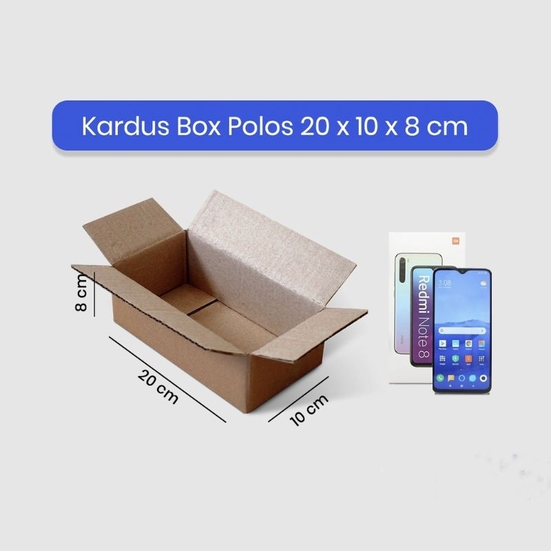 Kardus Polos Box Karton Packing Murah UK 20 x 10 x 8