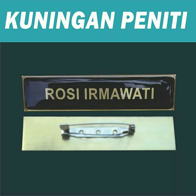 

Nametage Kuningan Peniti PXL 2x8cm