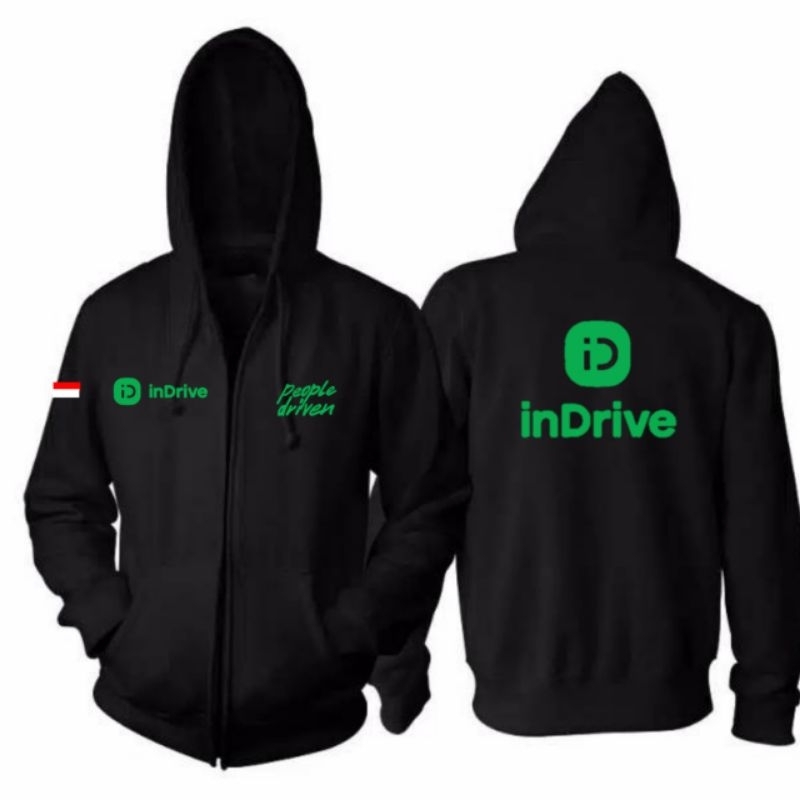 sweater jaket zipper indriver ojek online resleting PROMO