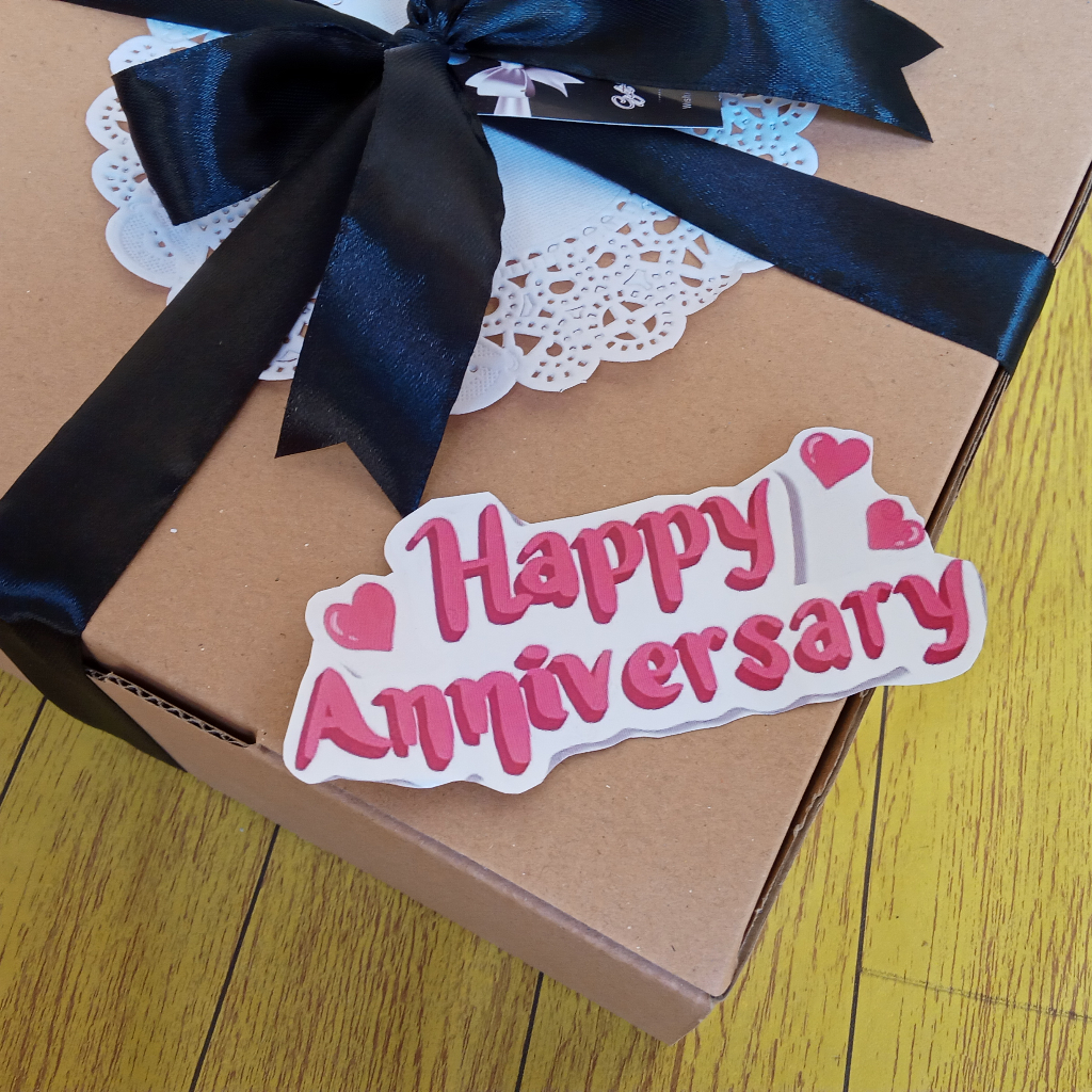 Stiker Anniversary Tambahan Hiasan Hampers Khusus Hampers BbynBoo