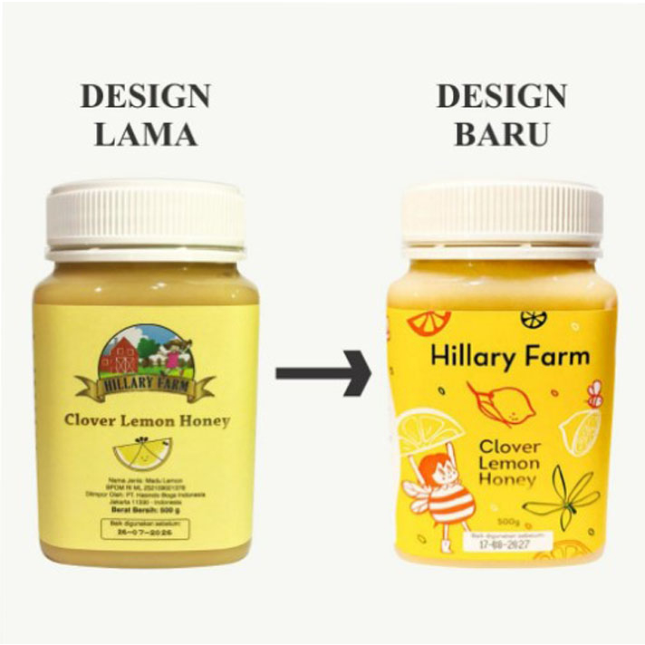 Hillary Farm Clover Lemon Honey 500gr