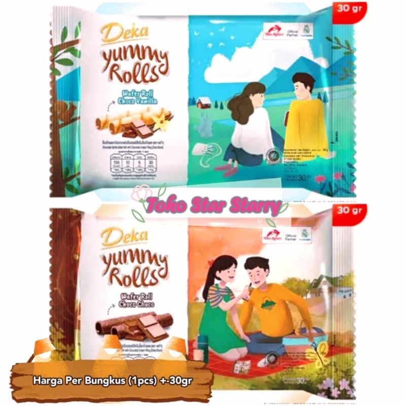 [Per 10Pcs] Deka Yummy Rolls 10pcs 30gr