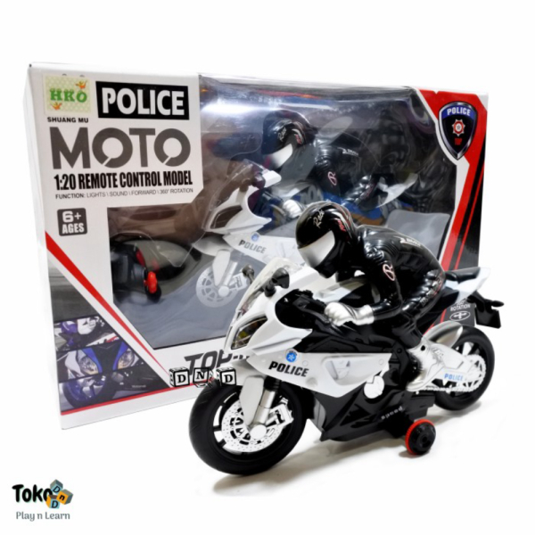 

Dijual Mainan Anak Remote Control Motor Polisi RC Police Motorcyle Moto BMW Diskon