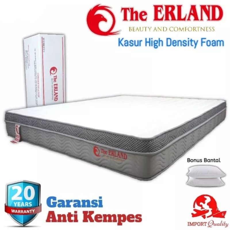 Kasur In Box Plush Top The Erland High Density Foam