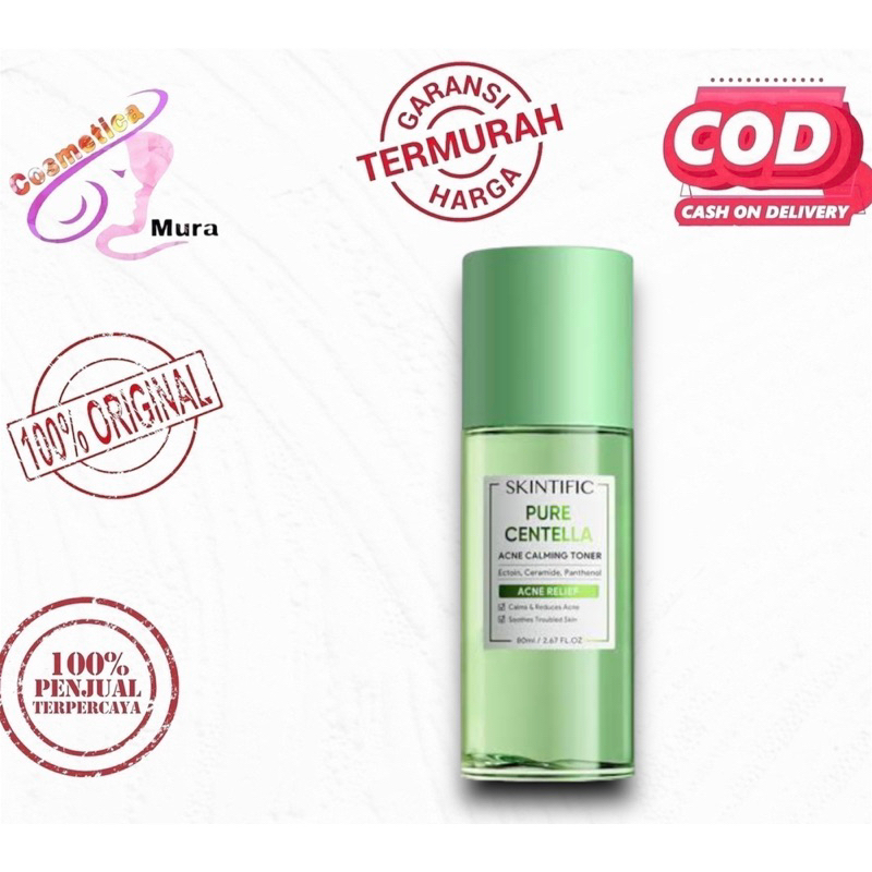 [toner centella] skintific toner pure centella acne calming toner 100 ml