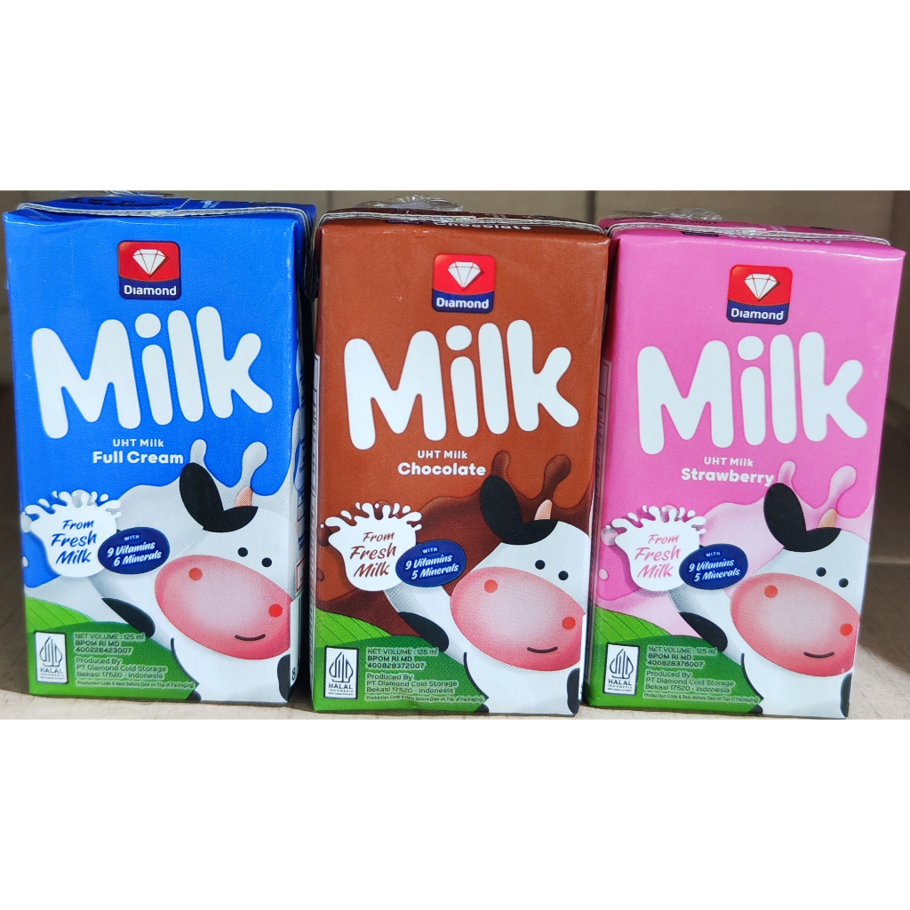 

Susu Diamond UHT 125ml per karton isi 40pcs - All Varian [GOJEK/GRAB]