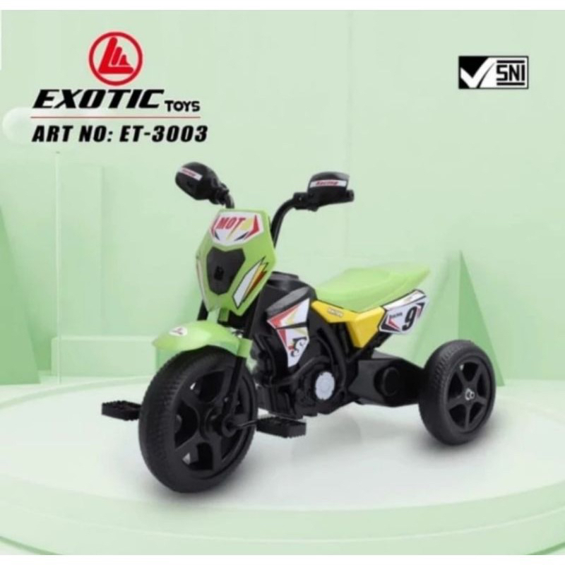 Exotic ET3003 motor bike gowes ada musik dan lampu