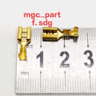 Skun Sedang 5mm Kuningan Female Taiwan (isi 50pcs)