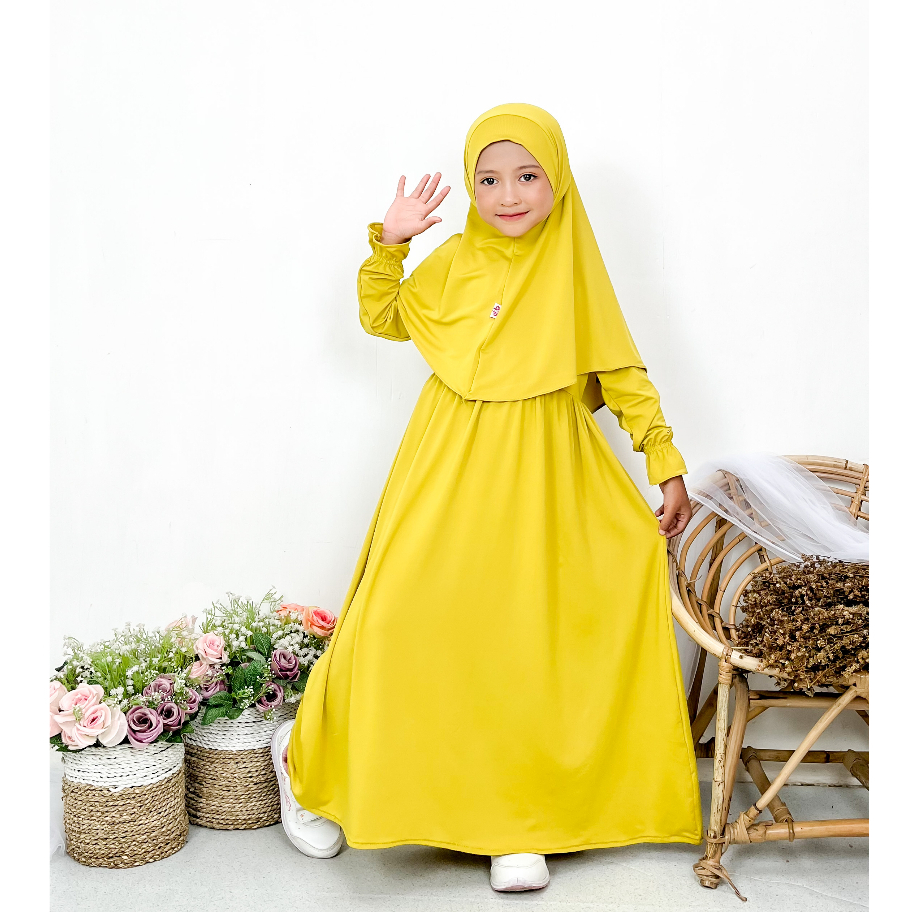 HAURA Baju Gamis Anak Perempuan Aira usia 2-8 thn