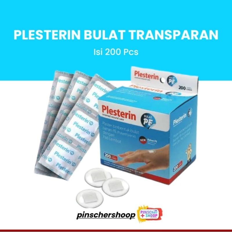 Plesterin Bulat PE Tranparan OM Box 200 Pcs