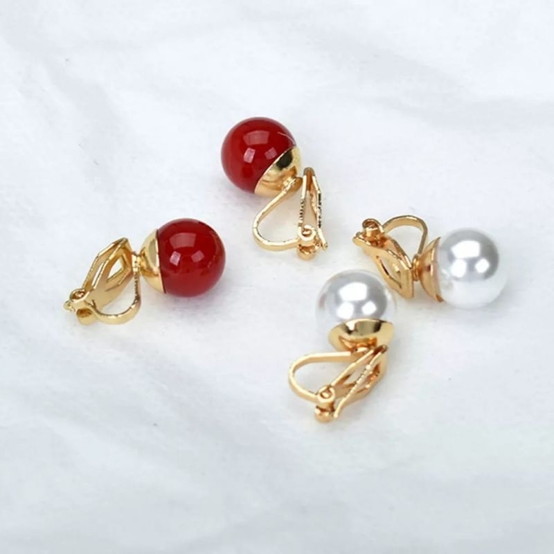 Anting Klip Hijab Delima/Anting Jepit