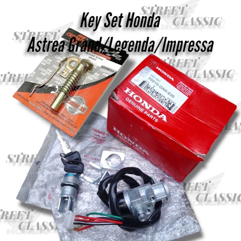 Key Set Kunci Motor Honda Astrea Grand Legenda Impresa Original Gn5 series Kunci MotorAstrea Origina
