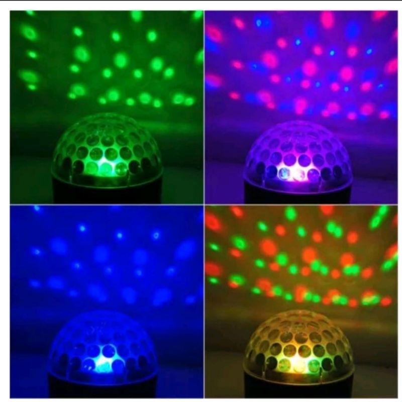 Crystal Magic Ball Disco Led 20W - Lampu Disco Led Warna Warni Untuk Pesta