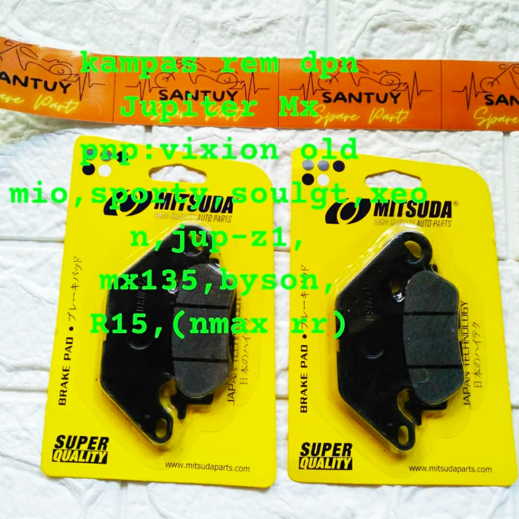 Kampas Rem Dispad Mitsuda Yamaha Jupiter Mx  Pnp:Mio Soul,Sporty, Soul gt,Xeon rc,Jupz1, Mx135,vixio
