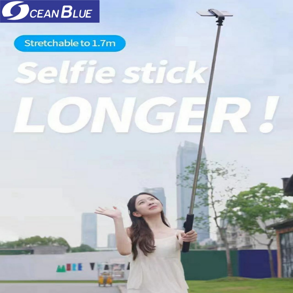 Ocean Blue OCN Y17S Y17 Tongsis Tripod Selfie Stick LED Remote Bluetooth 170Cm Tongkat Selfie Stick With Lampu HP Dudukan Penyangga Live