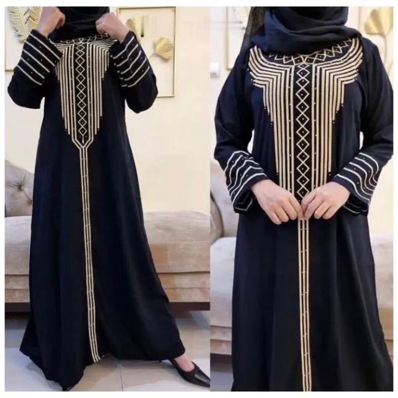 GAMIS SYARI ABAYA BORDIR MAROKO COUPLE