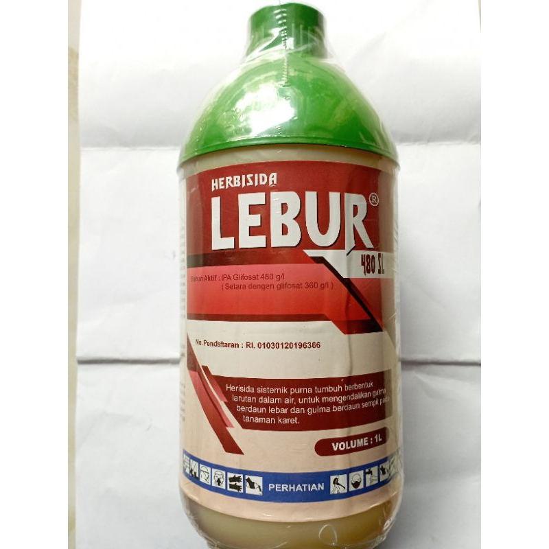 Herbisida LEBUR 480SL bahan aktif Glifosat sistemik 1 Liter