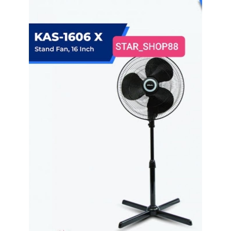 KIPAS ANGIN STANDFAN MIYAKO KAS-1606X / KIPAS ANGIN BERDIRI MIYAKO KAS-1606X