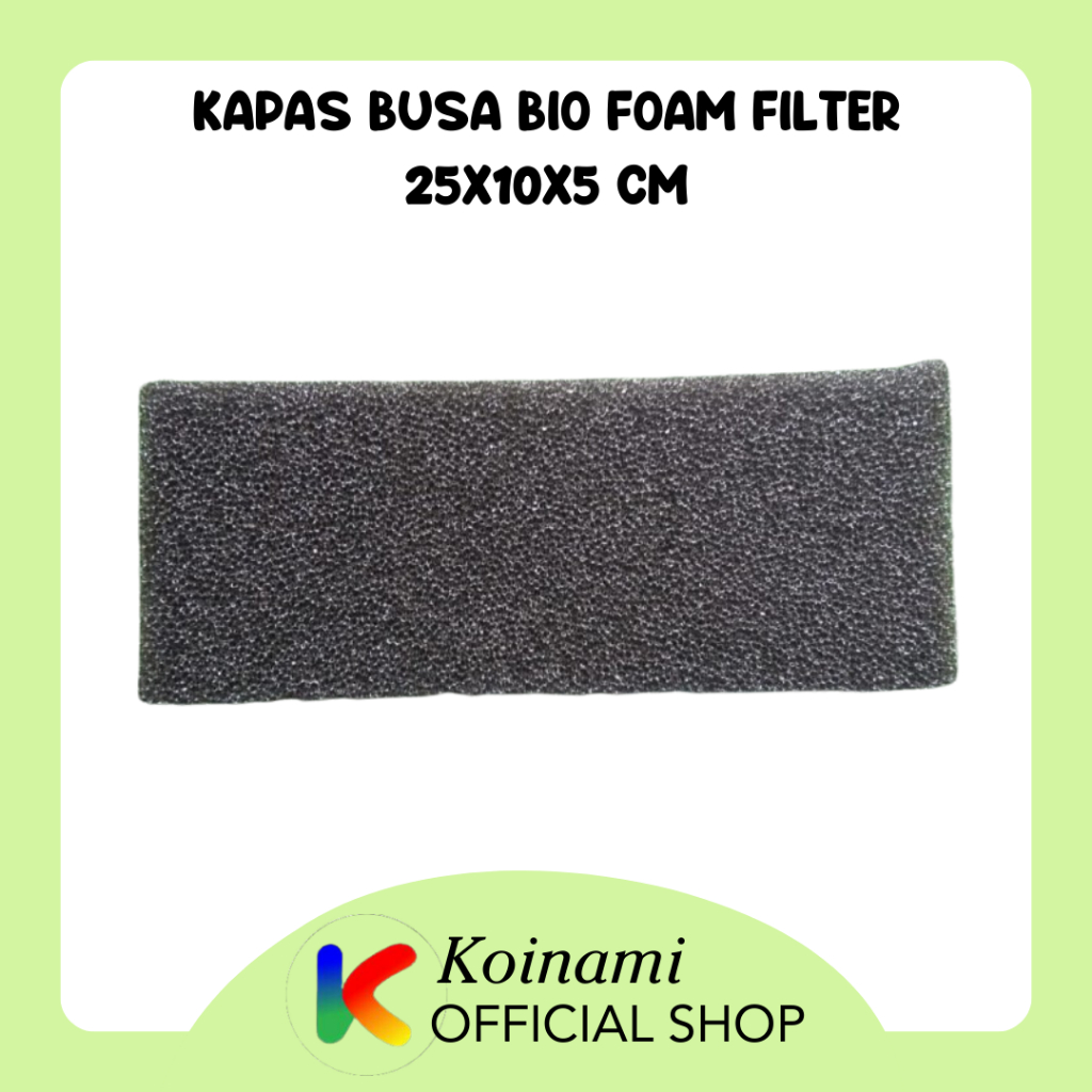 KAPAS BUSA BIO FOAM FILTER AQUARIUM AQUASCAPE UKURAN 25x10x5 cm