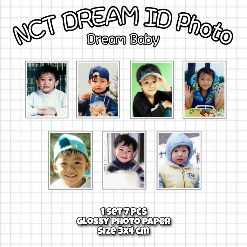 NCT Dream Baby Pas Foto 1 set 7 pcs