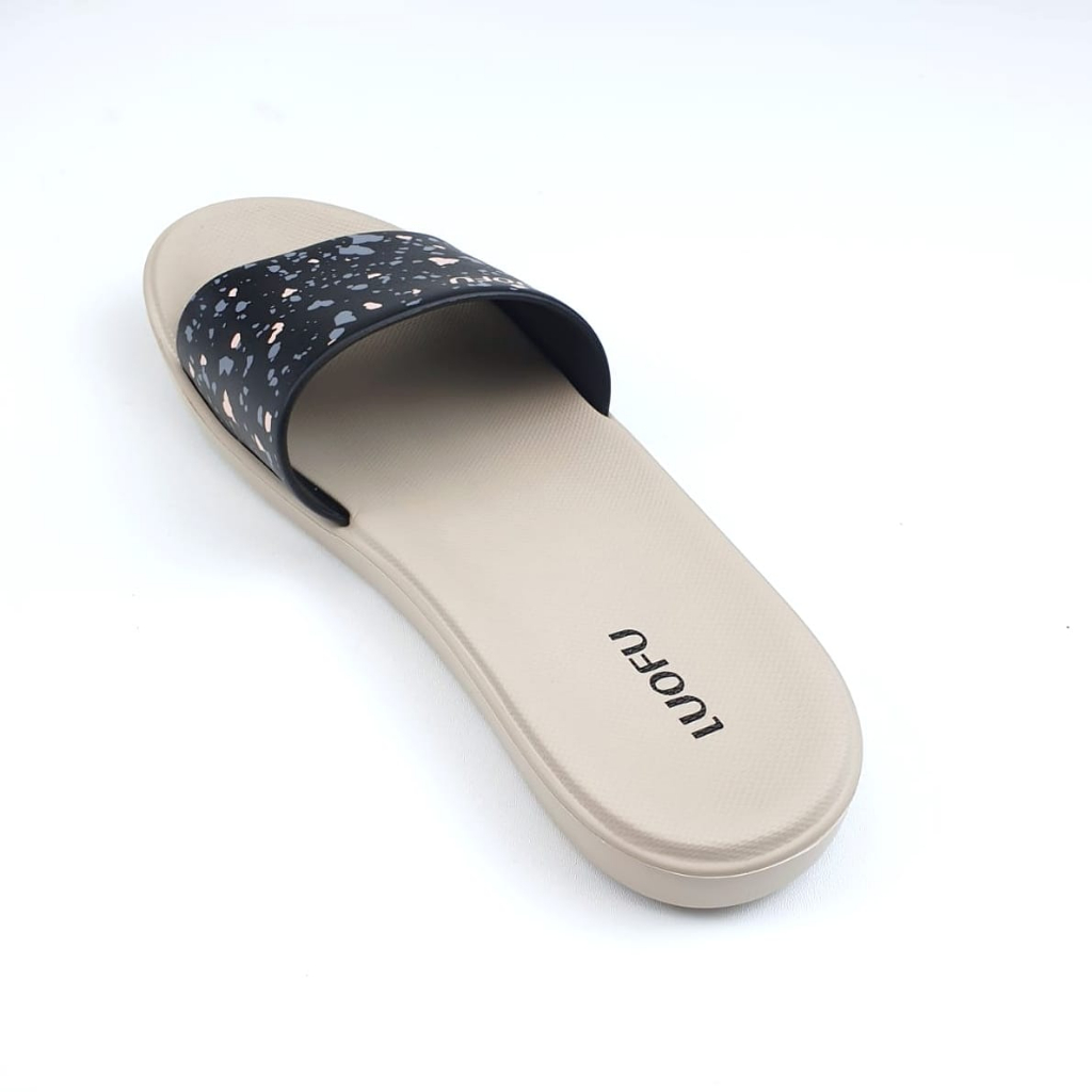 LUOFU ORIGINAL sandal karet empuk murah wanita selop sendal cewek import E7172SMS-E151