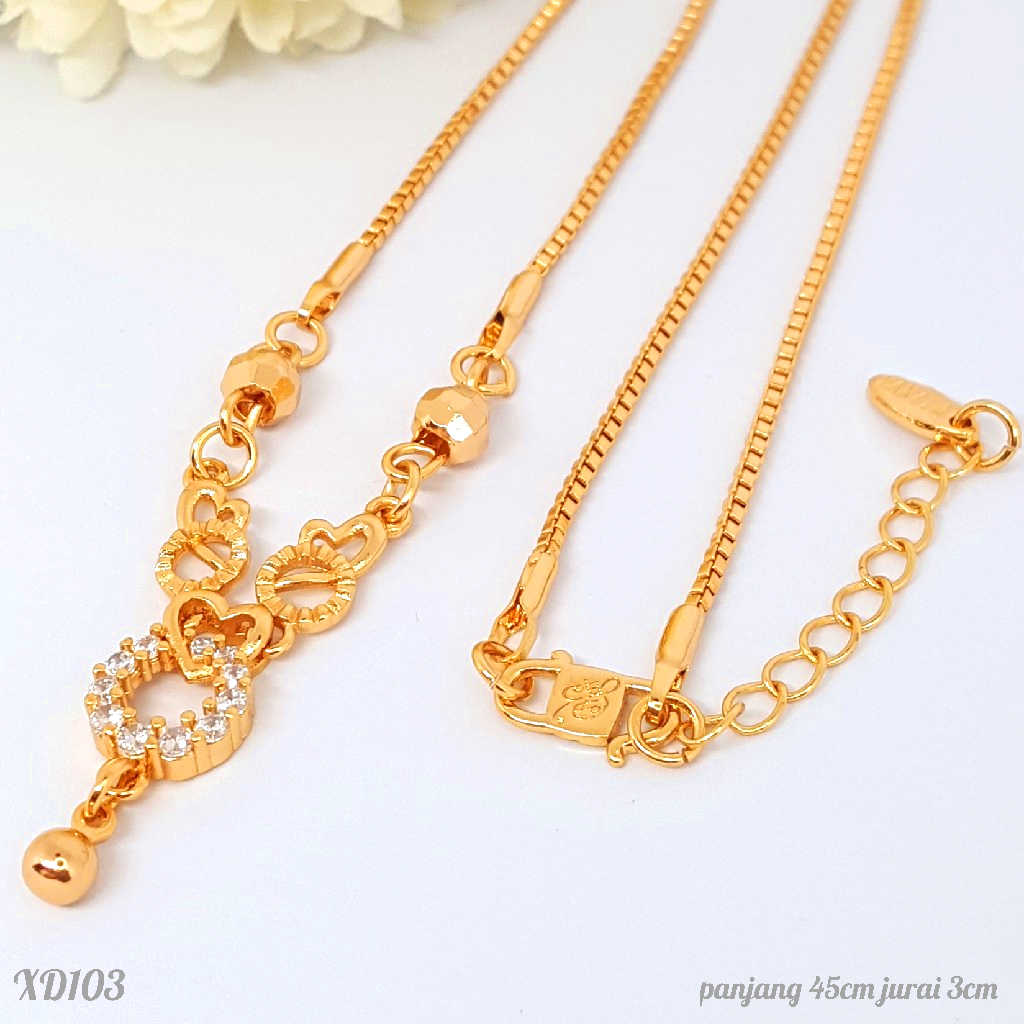 PGX Kalung Wanita Xuping Perhiasan Lapis Emas Aksesoris Fashion Premium - XD103