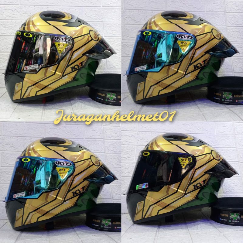 HELM KYT TT COURSE MARVEL LOKI LIMITED EDITION PAKET GANTENG|KYT TTC