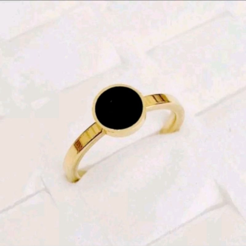 cincin titanium wanita cincin koin anti karat