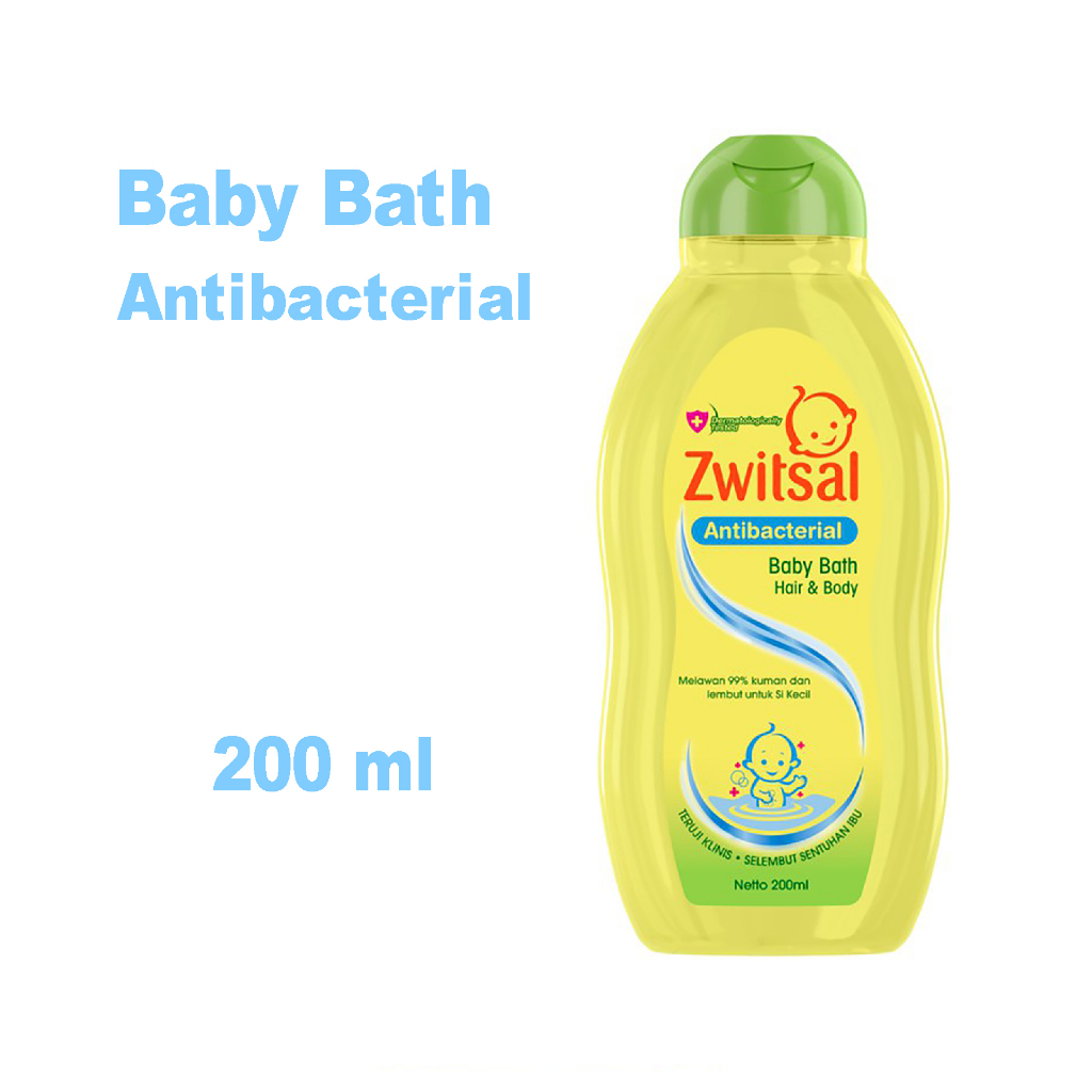 Zwitsal Baby Bath Antibacterial - Sabun Cair Bayi Botol - 200ml