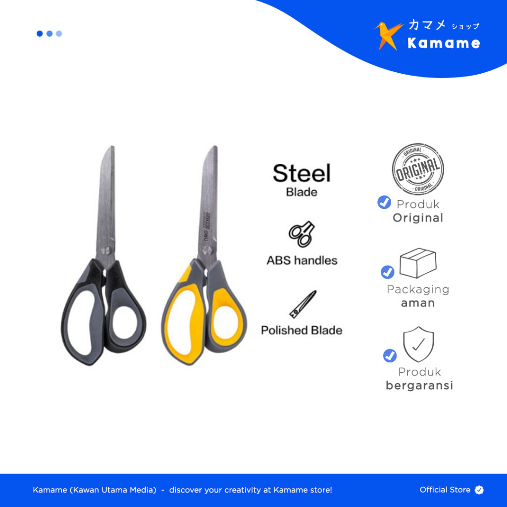 

Deli Scissors - Effortless Blades 77762 210mm Soft Touch 2color - Kamame