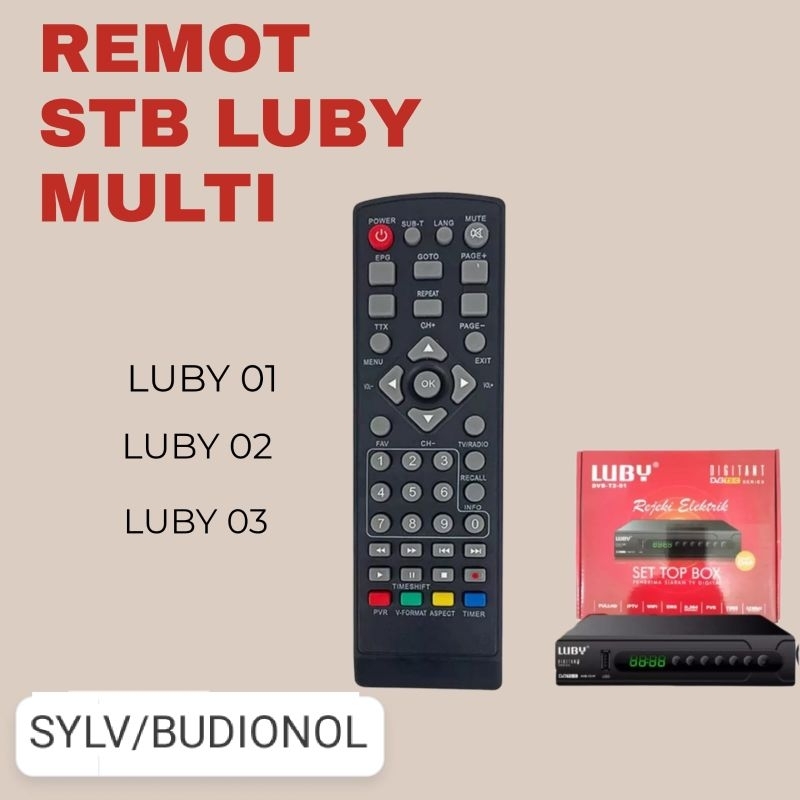 REMOT REMOTE SET TOP BOX / DVB-T2 Luby T2-01 / SET TOP BOX RECEIVER LUBY T2-02 / SET TOP BOX RECEIVE