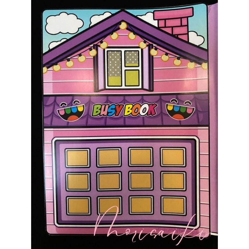 Paper Doll House Purple Toca Boca Mainan Edukatif Anak Melatih Motorik Anak Mudah Disusun