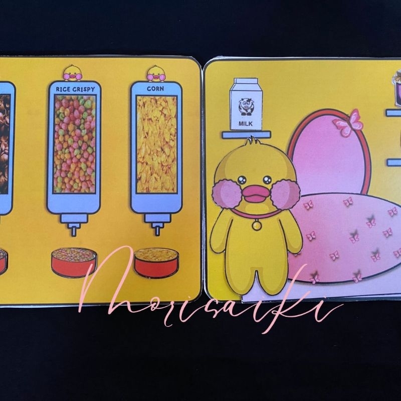 Paper Doll Mainan Edukasi Bongkar Pasang Bebek Biru Melatih Motorik Anak