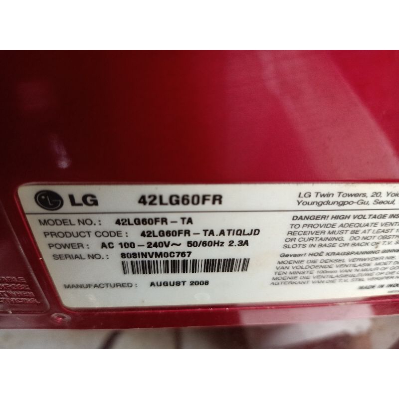 Jual PSU  TV LG42LG60FR kondisi Normal siap digunakan joz Silahkan diorder