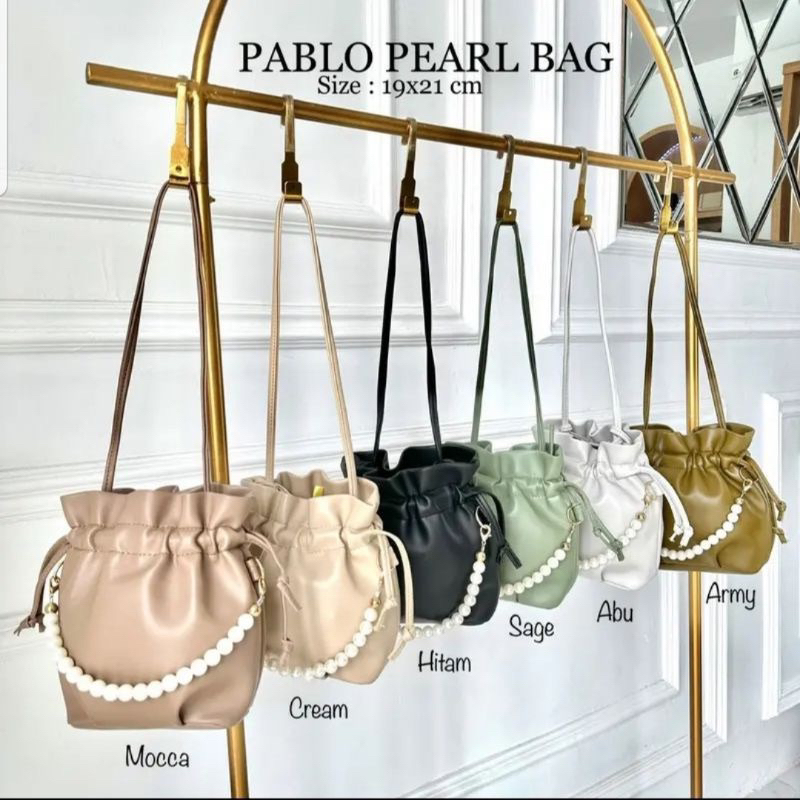 Tas Selempang Pablo Pearl Bag | Tas Wanita Korea | Tas Kekinian | Tas Wanita Murah Bisa COD