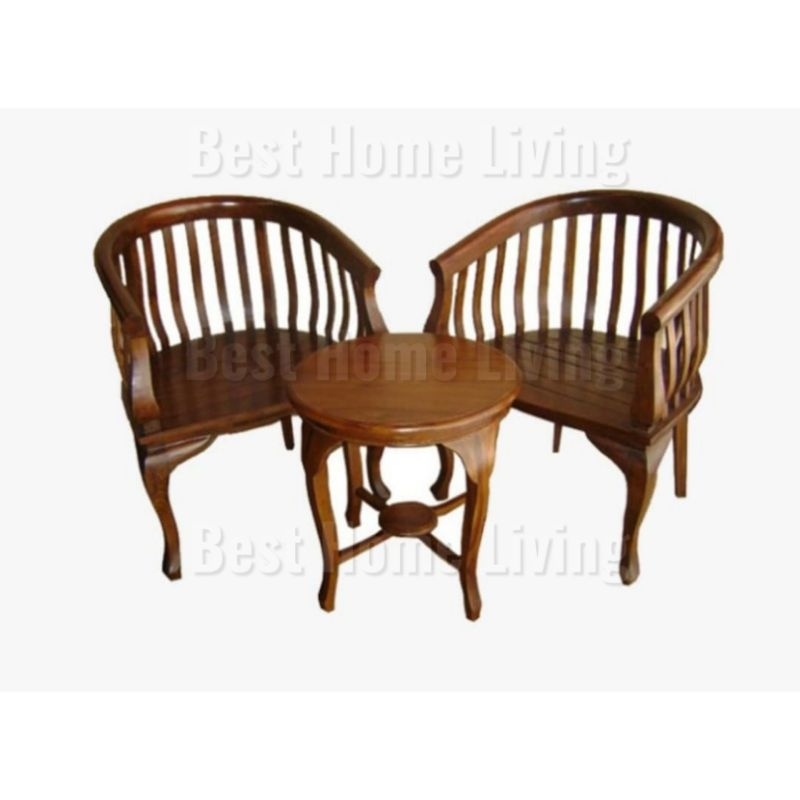 Kursi Tamu / Kursi Teras Betawi Kayu Jati Minimalis