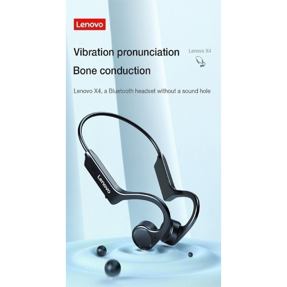 Jual LENOVO ThinkPlus X4 - Bone Conduction Bluetooth 5.0 Earphone Murah