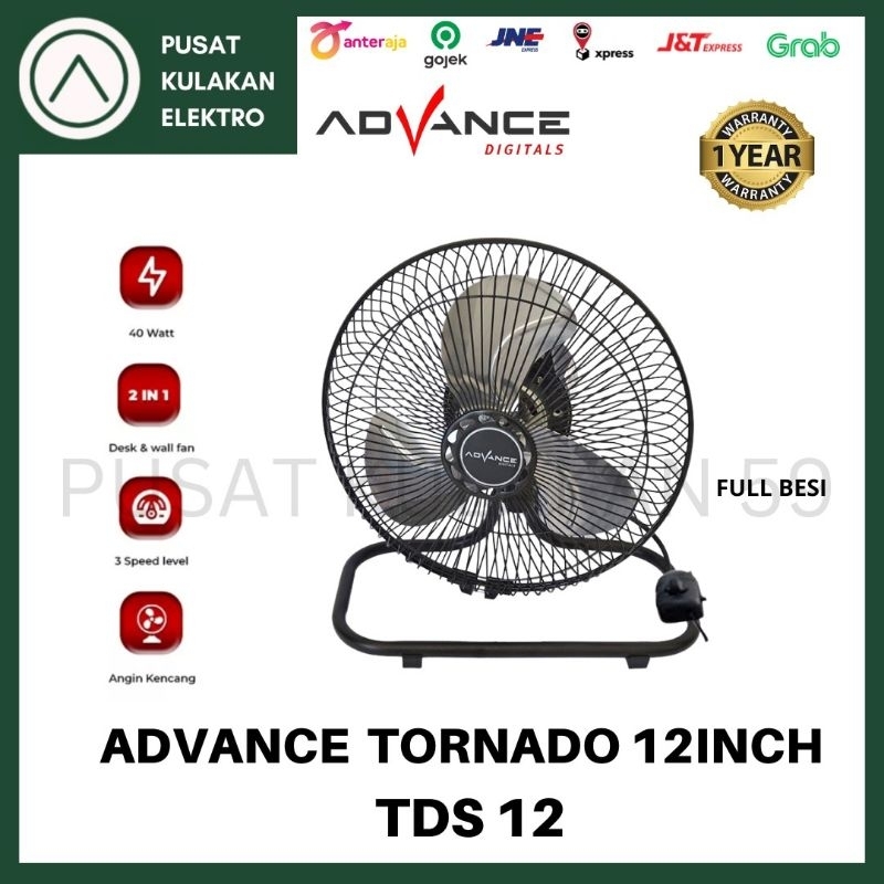 Kipas Angin Tornado Advance TDS 12inch/ Kipas Angin Meja 12 inch
