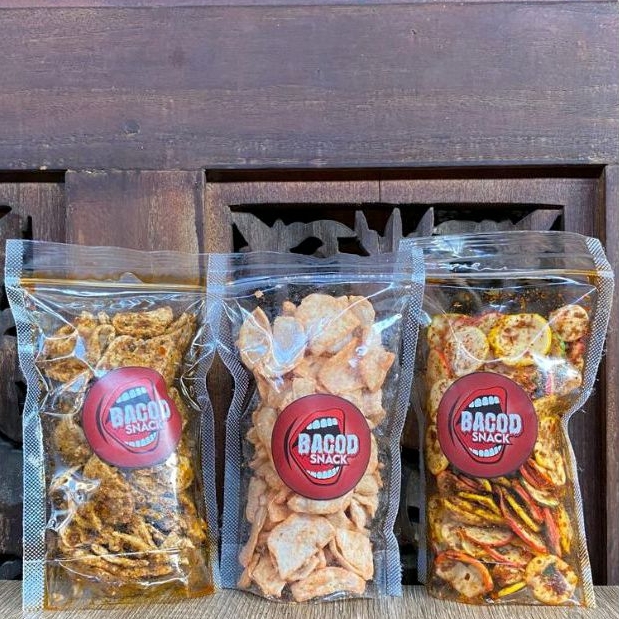 

PAKET HEMAT!!! BASRENG BACOD SNACK DAUN PEDAS JERUK+KEJU+KERUPUK SEBLAK ISI 120gr