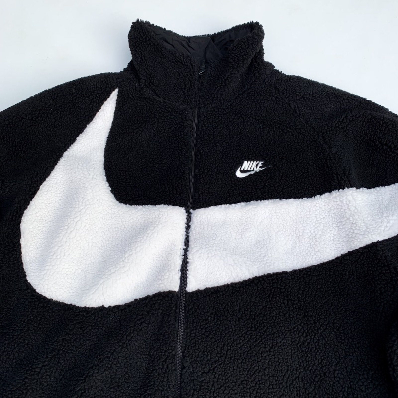 Windbreaker Nike Big Swoosh Reversible Black White